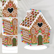Load image into Gallery viewer, Diamond Painting Table Decor for Home Office Table Decor (Gingerbread Houses)