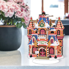 Load image into Gallery viewer, Diamond Painting Table Decor for Home Office Table Decor (Gingerbread City)