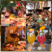 Load image into Gallery viewer, 8PCS Diamond Painting Hanging Decor Dog Paw Diamond Wine Glass Charms Expression