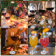 Load image into Gallery viewer, 8PCS Diamond Painting Hanging Decor Dog Paw Diamond Wine Glass Charms Expression