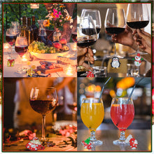 Load image into Gallery viewer, 8PCS Diamond Painting Hanging Decor Dog Paw Diamond Wine Glass Charms Expression