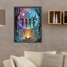 Load image into Gallery viewer, Diamond Painting - Full Round - Gathering of fairies under the moon (30*40CM)