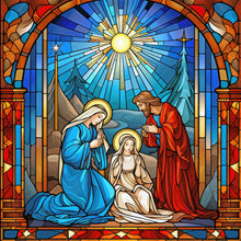Load image into Gallery viewer, Diamond Painting - Full Round - Believer Jesus Glass Art (30*30CM)