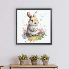 Load image into Gallery viewer, Diamond Painting - Full Round - rabbit and flower (30*30CM)