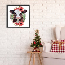 Load image into Gallery viewer, Diamond Painting - Full Round - cows and flowers (30*30CM)