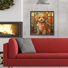 Load image into Gallery viewer, Diamond Painting - Full Round - puppy glass art (30*30CM)