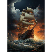 Load image into Gallery viewer, Diamond Painting - Full Square - sea sailing boat (30*40CM)