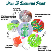 Load image into Gallery viewer, 8PCS Special Shape Diamond Painting Art Coaster Kit with Holder (Prairie Animal)