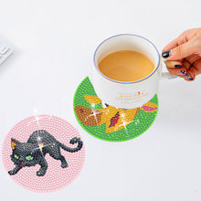 Load image into Gallery viewer, 8PCS Special Shape Diamond Painting Art Coaster Kit with Holder (Cartoon Animal)