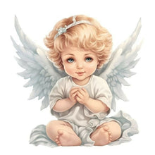 Load image into Gallery viewer, Diamond Painting - Full Round - angel baby (30*30CM)