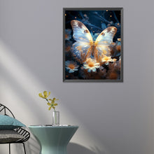 Load image into Gallery viewer, Diamond Painting - Full Round - Butterflies and glowing flowers (30*40CM)