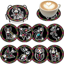 Load image into Gallery viewer, 8PCS Special Shape Diamond Painting Art Coaster Kit Mexican Style (#1)