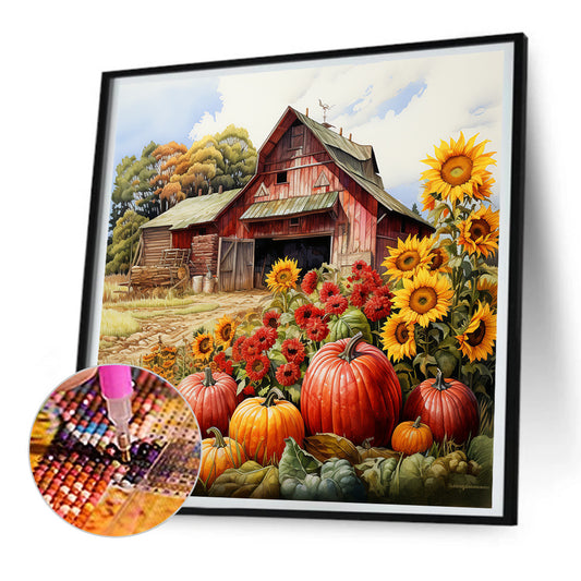 Diamond Painting - Full Round - Harvest Farm (30*30CM)