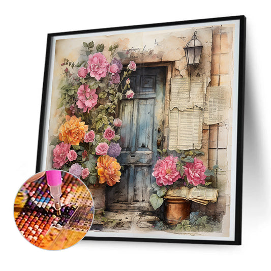 Diamond Painting - Full Round - Nostalgic garden entrance (30*30CM)