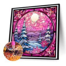 Load image into Gallery viewer, Diamond Painting - Full Round - Pink Christmas Glass Art (30*30CM)