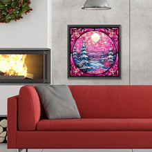 Load image into Gallery viewer, Diamond Painting - Full Round - Pink Christmas Glass Art (30*30CM)
