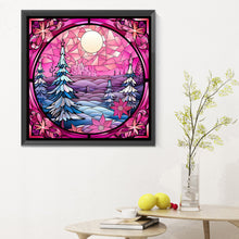Load image into Gallery viewer, Diamond Painting - Full Round - Pink Christmas Glass Art (30*30CM)