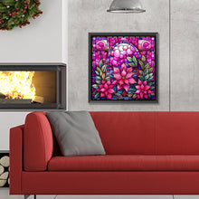Load image into Gallery viewer, Diamond Painting - Full Round - Pink Christmas Glass Art (30*30CM)