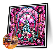 Load image into Gallery viewer, Diamond Painting - Full Round - Pink Christmas Glass Art (30*30CM)