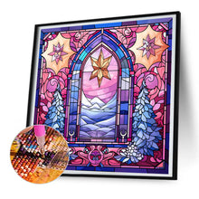 Load image into Gallery viewer, Diamond Painting - Full Round - Pink Christmas Glass Art (30*30CM)
