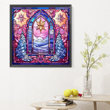 Load image into Gallery viewer, Diamond Painting - Full Round - Pink Christmas Glass Art (30*30CM)