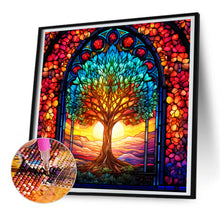 Load image into Gallery viewer, Diamond Painting - Full Round - tree of life glass art (30*30CM)