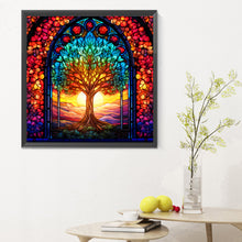 Load image into Gallery viewer, Diamond Painting - Full Round - tree of life glass art (30*30CM)