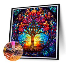 Load image into Gallery viewer, Diamond Painting - Full Round - tree of life glass art (30*30CM)