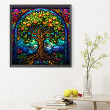 Load image into Gallery viewer, Diamond Painting - Full Round - tree of life glass art (30*30CM)