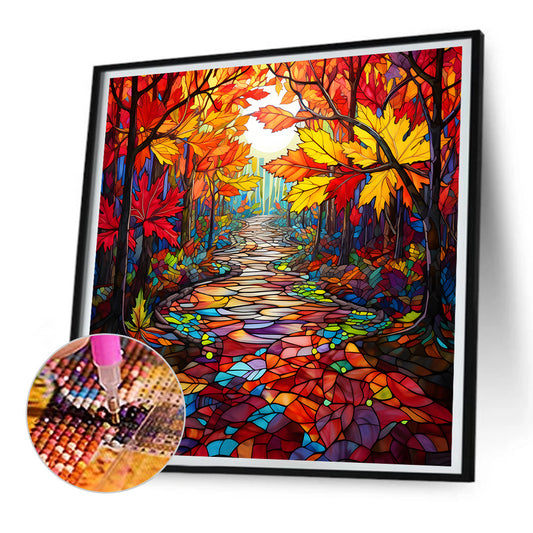 Diamond Painting - Full Round - maple leaf forest (30*30CM)
