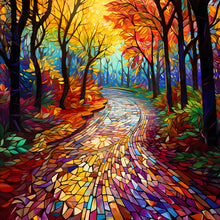 Load image into Gallery viewer, Diamond Painting - Full Round - maple leaf forest (30*30CM)