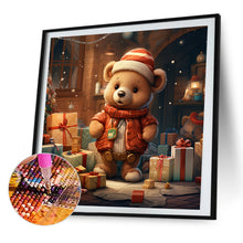 Load image into Gallery viewer, AB Diamond Painting - Full Round - Christmas gift bear (40*40CM)