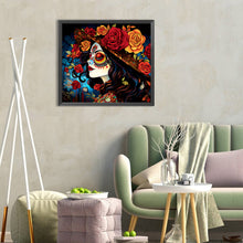 Load image into Gallery viewer, Diamond Painting - Full Round - day of the dead girl (35*30CM)