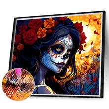 Load image into Gallery viewer, Diamond Painting - Full Round - day of the dead girl (35*30CM)