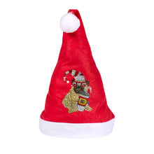 Load image into Gallery viewer, DIY Diamond Painting Christmas Hat Comfort Soft for Adults Unisex (Puppy #3)