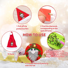 Load image into Gallery viewer, DIY Diamond Painting Christmas Hat Comfort Soft for Adults Unisex (Santa #6)