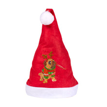 Load image into Gallery viewer, DIY Diamond Painting Christmas Hat Comfort Soft for Adults Unisex (Puppy #8)