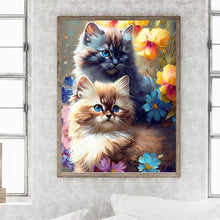 Load image into Gallery viewer, Diamond Painting - Full Round - Cats and nature (30*40CM)