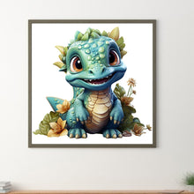 Load image into Gallery viewer, Diamond Painting - Full Round - little dinosaur (30*30CM)