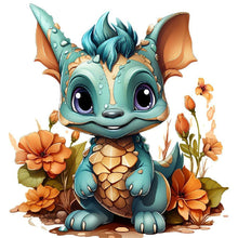 Load image into Gallery viewer, Diamond Painting - Full Round - little dinosaur (30*30CM)