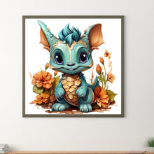 Load image into Gallery viewer, Diamond Painting - Full Round - little dinosaur (30*30CM)