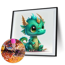 Load image into Gallery viewer, Diamond Painting - Full Round - little dinosaur (30*30CM)