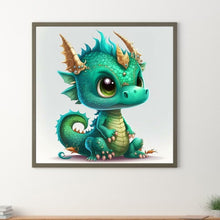 Load image into Gallery viewer, Diamond Painting - Full Round - little dinosaur (30*30CM)