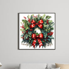 Load image into Gallery viewer, Diamond Painting - Full Round - Christmas wreath (30*30CM)