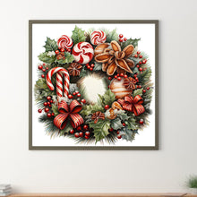 Load image into Gallery viewer, Diamond Painting - Full Round - Christmas wreath (30*30CM)