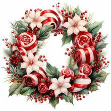 Load image into Gallery viewer, Diamond Painting - Full Round - Christmas wreath (30*30CM)