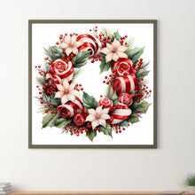 Load image into Gallery viewer, Diamond Painting - Full Round - Christmas wreath (30*30CM)