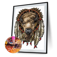 Load image into Gallery viewer, Diamond Painting - Full Round - Indian Animal Dream Catcher (30*40CM)