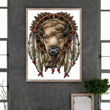 Load image into Gallery viewer, Diamond Painting - Full Round - Indian Animal Dream Catcher (30*40CM)