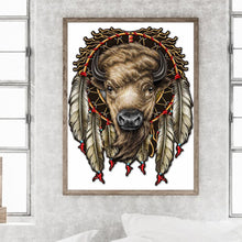 Load image into Gallery viewer, Diamond Painting - Full Round - Indian Animal Dream Catcher (30*40CM)